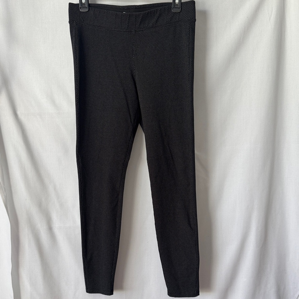 Old Navy Pixie Black Dot High Rise Skinny Stretch Leggings Medium
